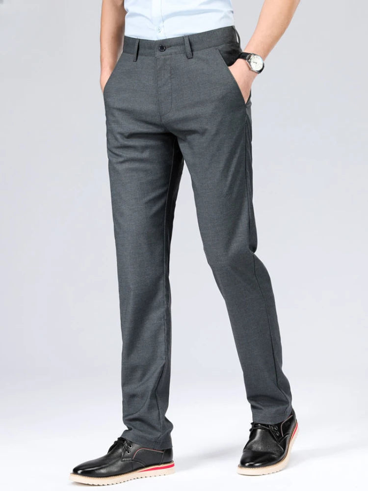 Pantaloni Dritti in Lino