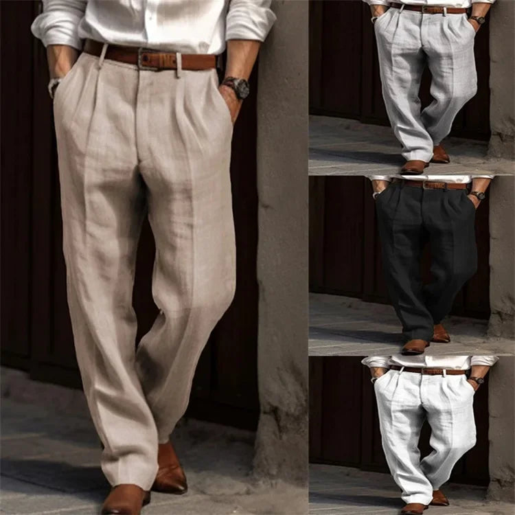 Pantaloni Classici in Lino