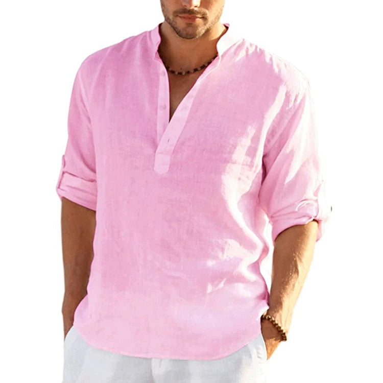 Camicia Lunga Casual in Lino
