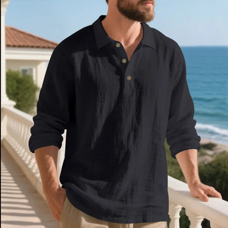 Camicia Coreana in Lino