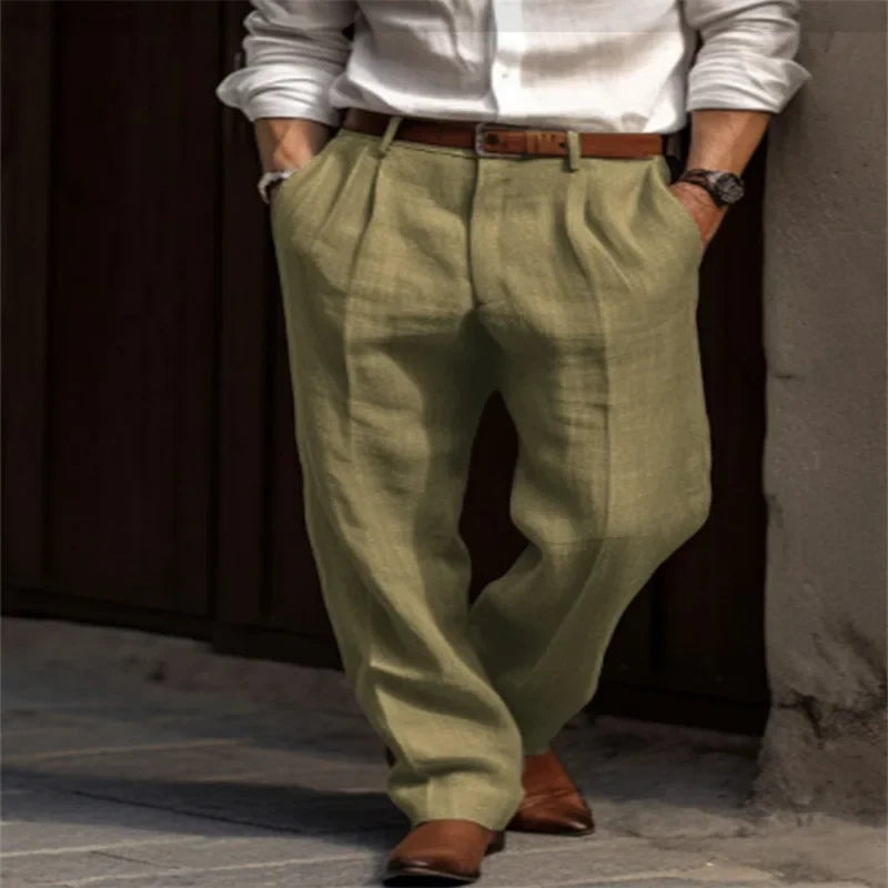 Pantaloni Classici in Lino