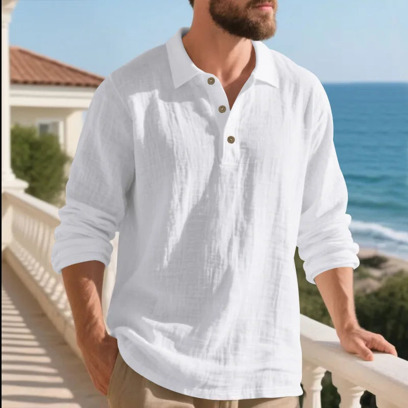 Camicia Coreana in Lino