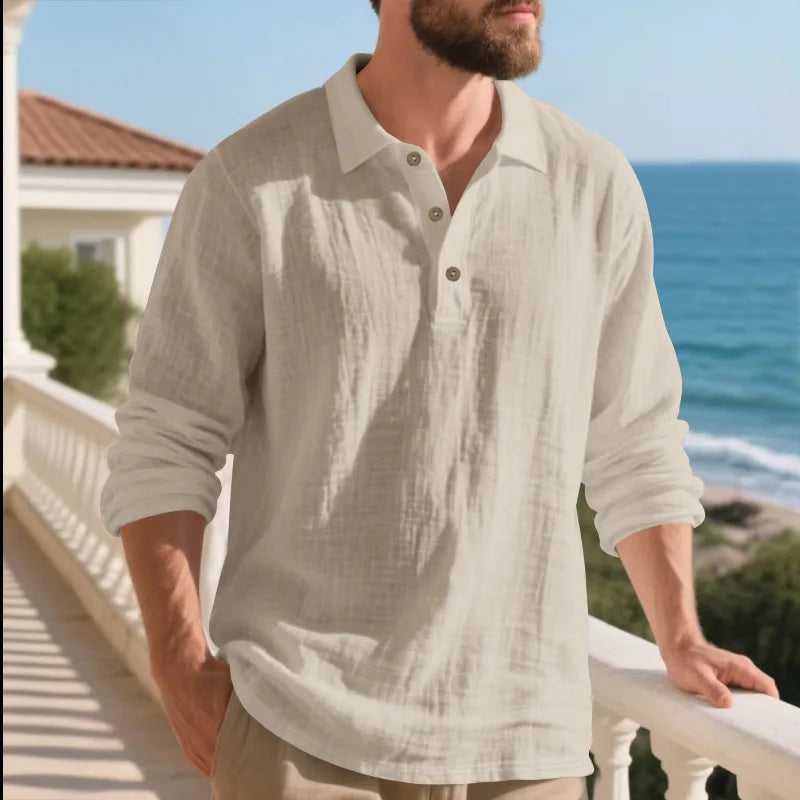Camicia Coreana in Lino
