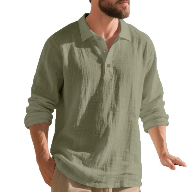 Camicia Coreana in Lino