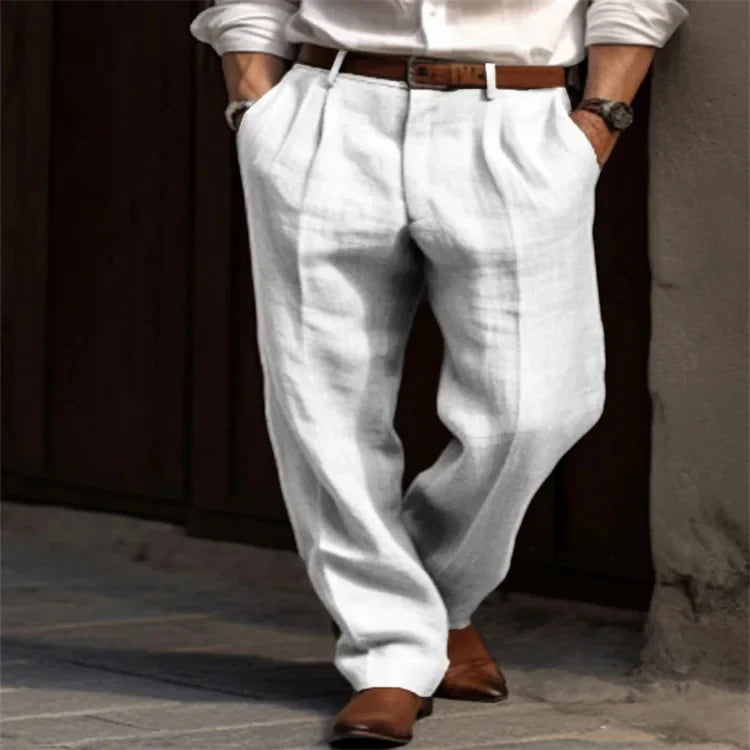 Pantaloni Classici in Lino