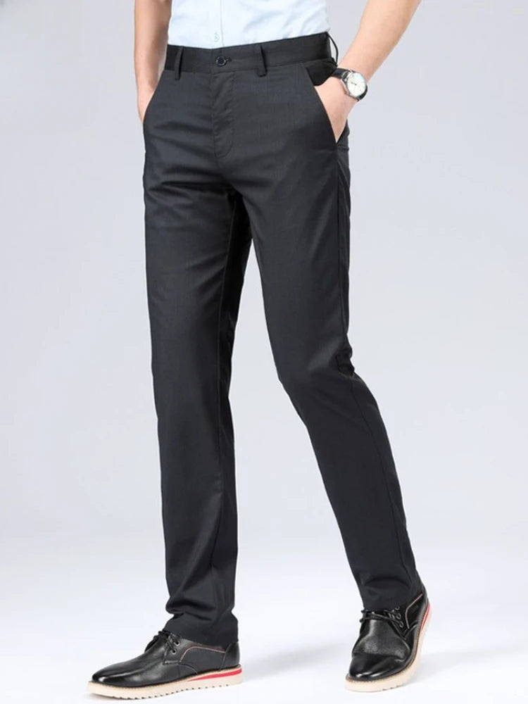 Pantaloni Dritti in Lino