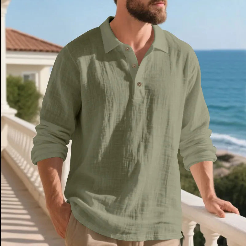 Camicia Coreana in Lino