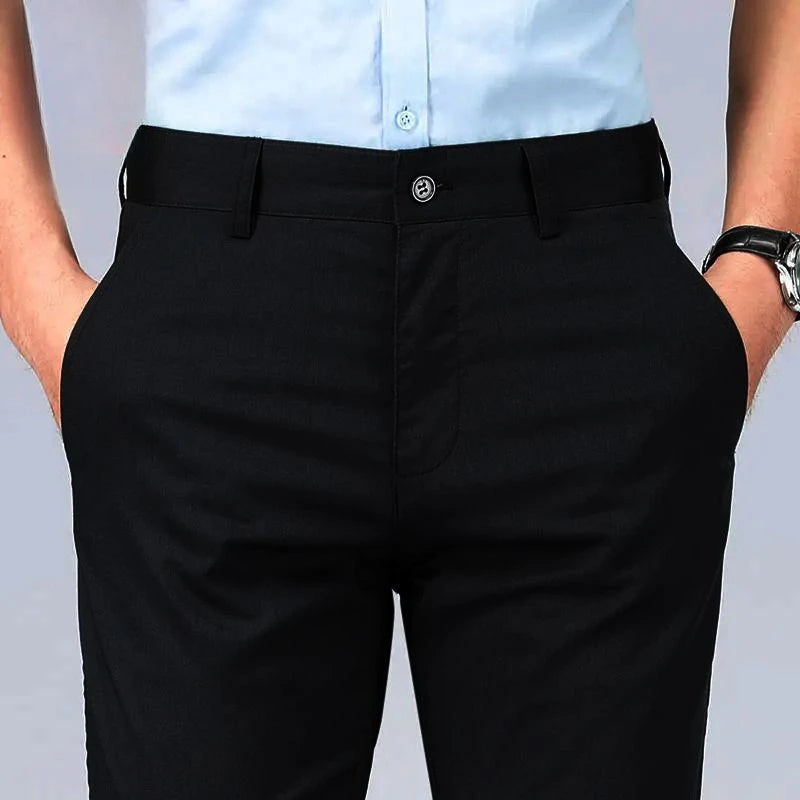 Pantaloni Dritti in Lino