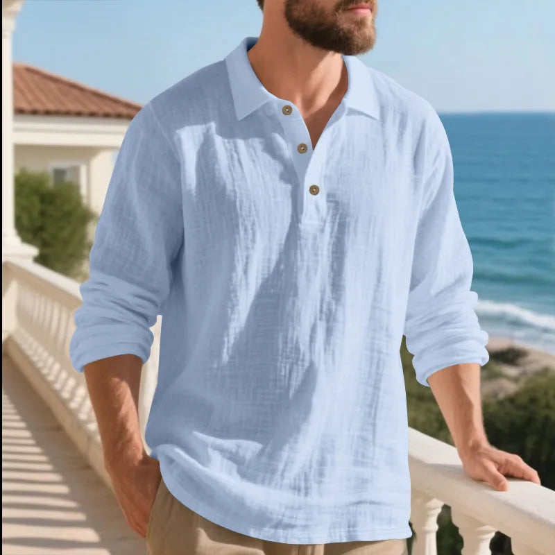 Camicia Coreana in Lino