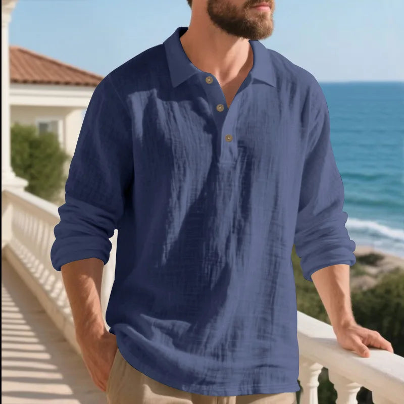 Camicia Coreana in Lino