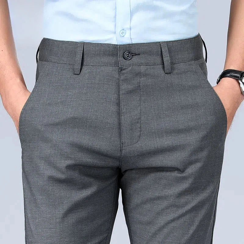 Pantaloni Dritti in Lino