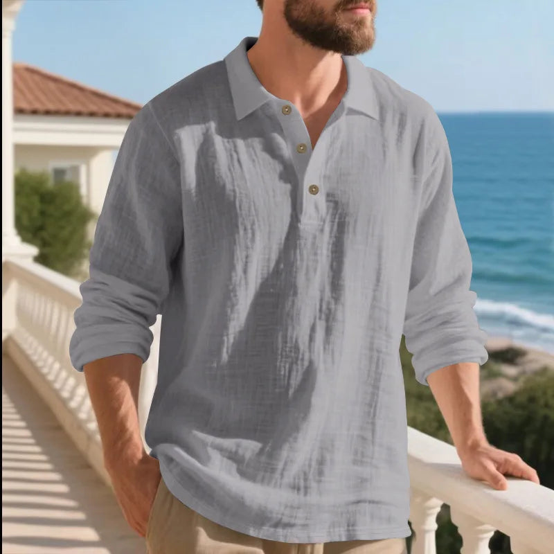 Camicia Coreana in Lino